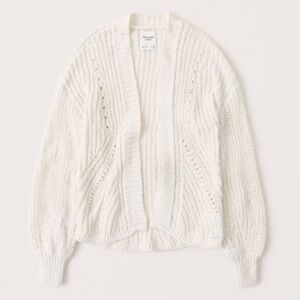Abercrombie & Fitch knit puff sleeve cardigan - XS/S